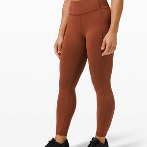 Lululemon Invigorate HR Tight 25” - Dark Terracotta - Size 8 NWT